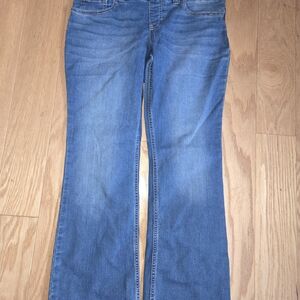 Riders by Lee Indigo Women S Pull on Waist Smoother Bootcut Jean Mid Shade 10P